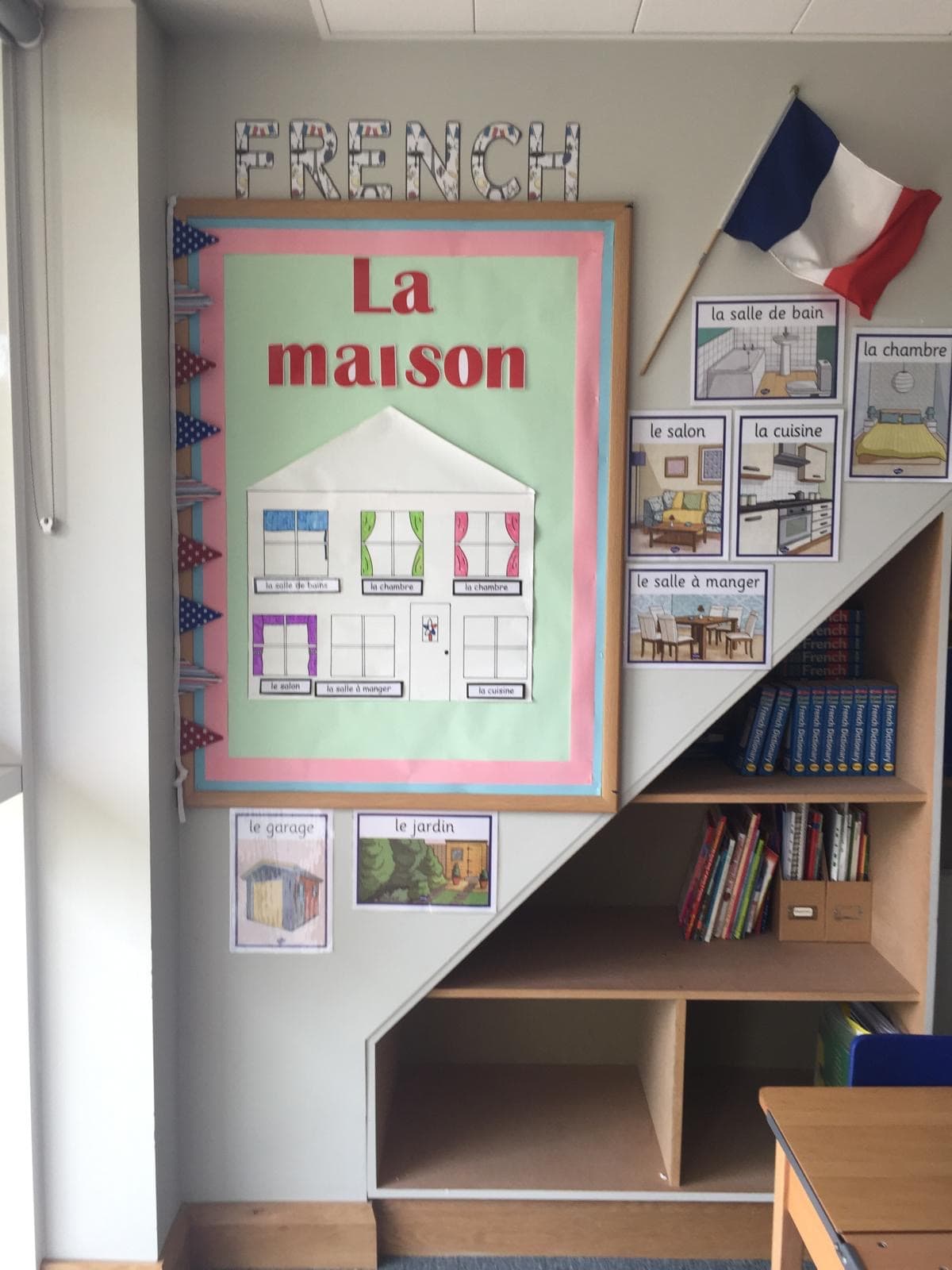 Children learning in a friendly house environment