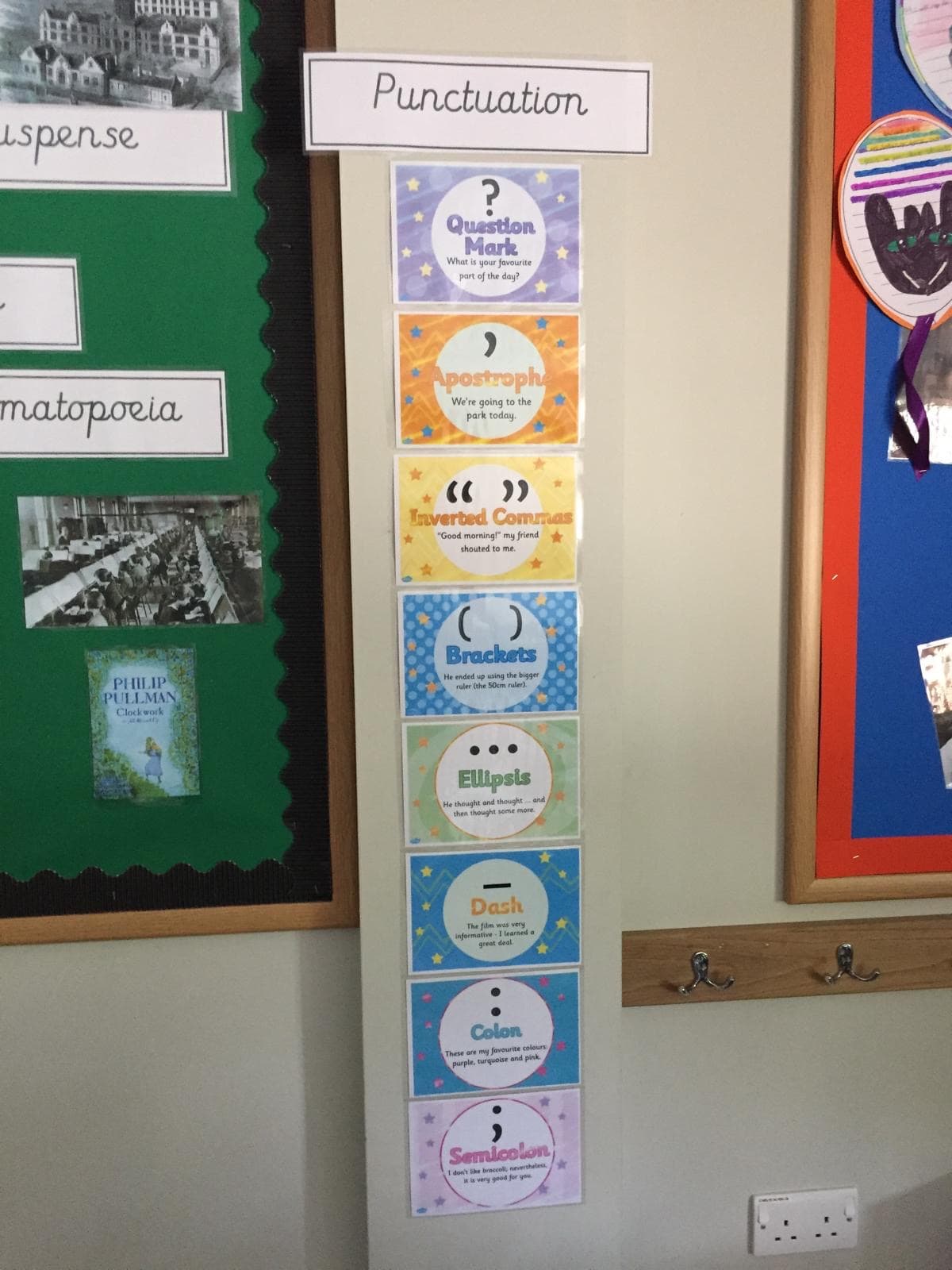 Children learning about punctuation in a fun way
